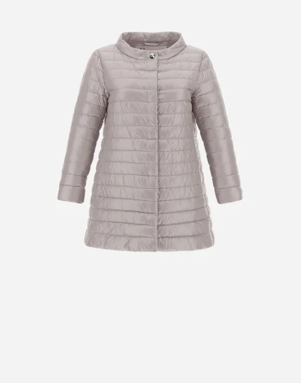 Herno Long Down Jackets | A-Shape Grey Pearl