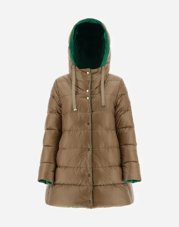 Herno Long Down Jackets | A-Shape Camel