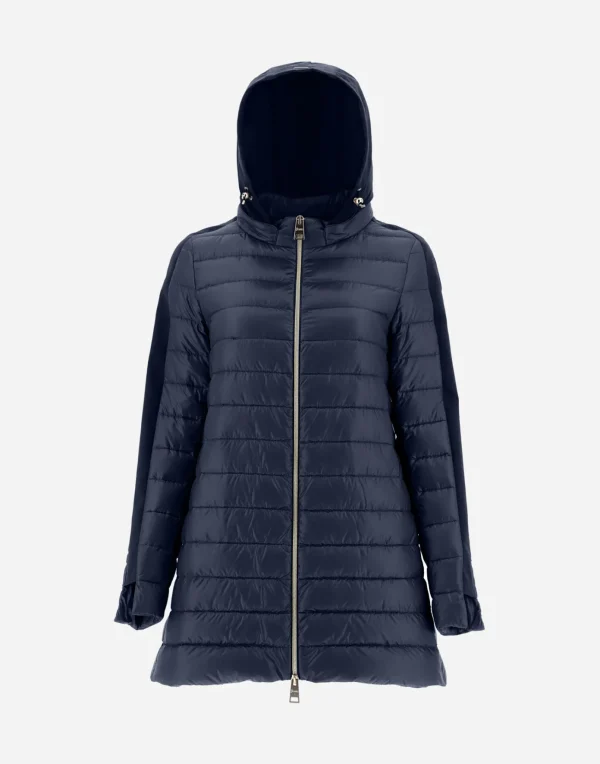 Herno Long Down Jackets | A-Shape New Blue