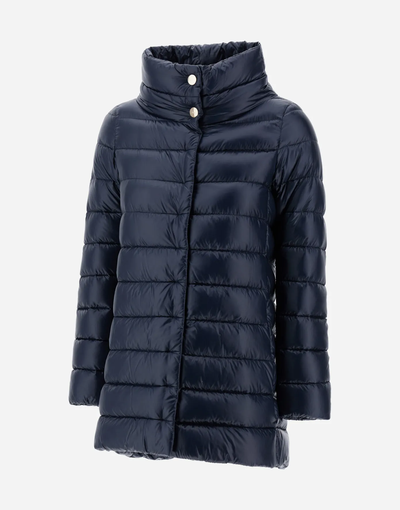 Herno Long Down Jackets | A-Shape Navy Blue