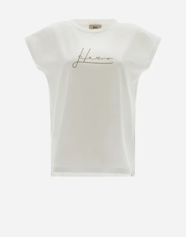 Herno T-Shirts | T-Shirts White/Brown